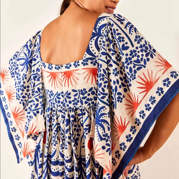 Farm Rio Squareneck Midi Dress - Picture 3 of 4